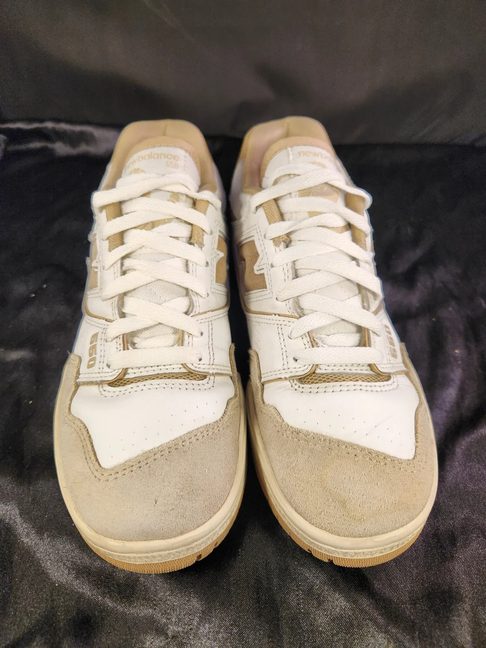 New Balance 550 Cream & Tan Sneakers